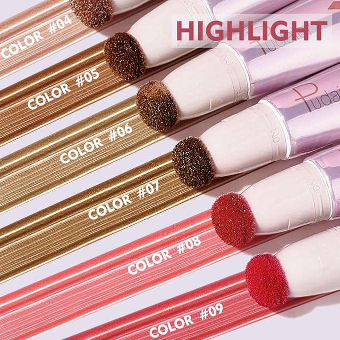 Liquid Contour Beauty Wand, Cream Contour Stick with (HIGHLIGHTER 04)