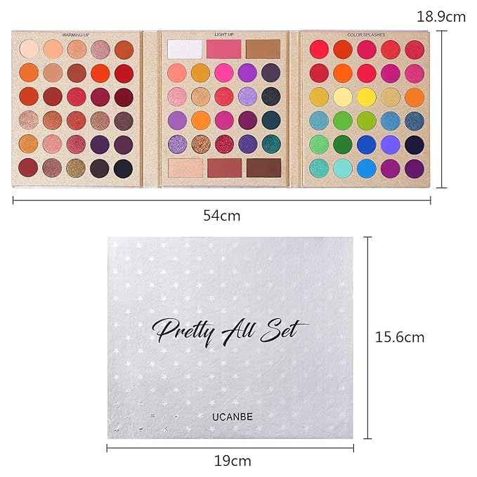 UCANBE Professional 86 Colors Eyeshadow Palette