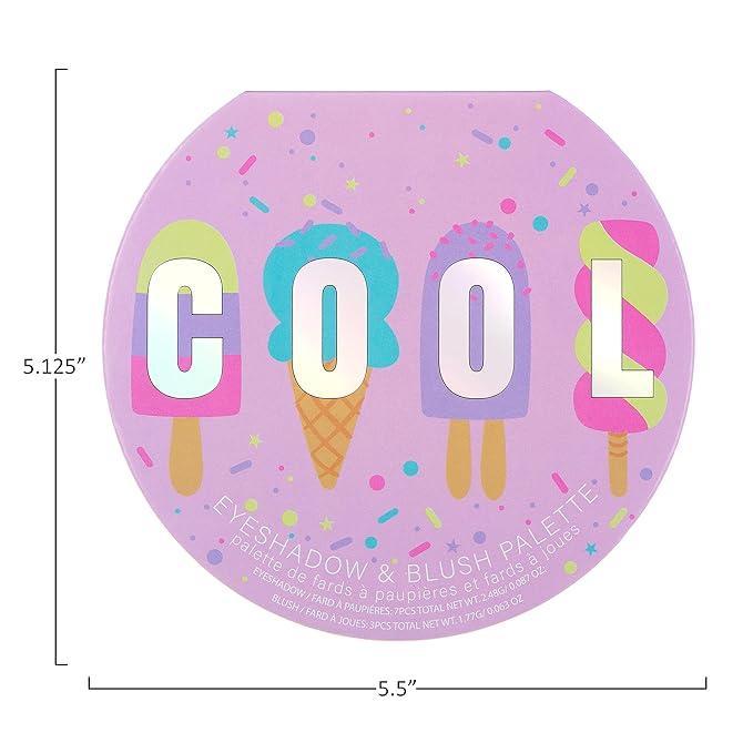 Expressions Cool Glisten & Glitter Makeup Palette 10