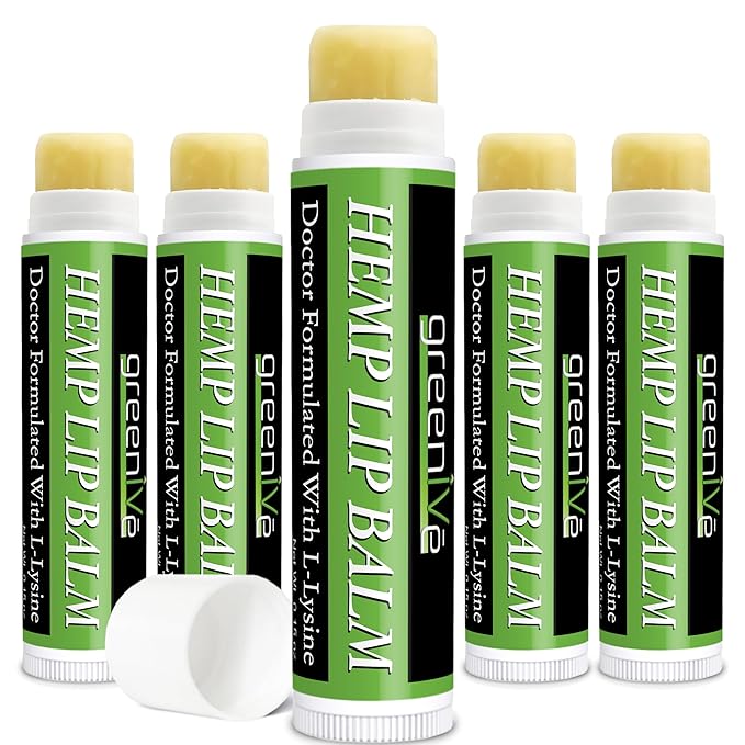 GreenIVe Hemp Lip Balm, Vegan, Omegas Hydrating
