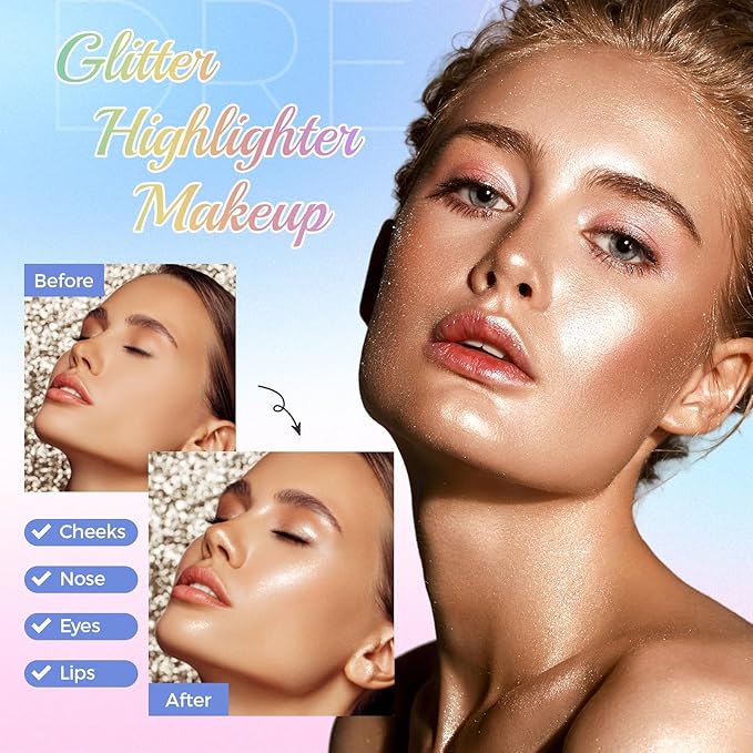 Highlighter Makeup Palette,Highlighter Palette Illuminator Powder Palette White