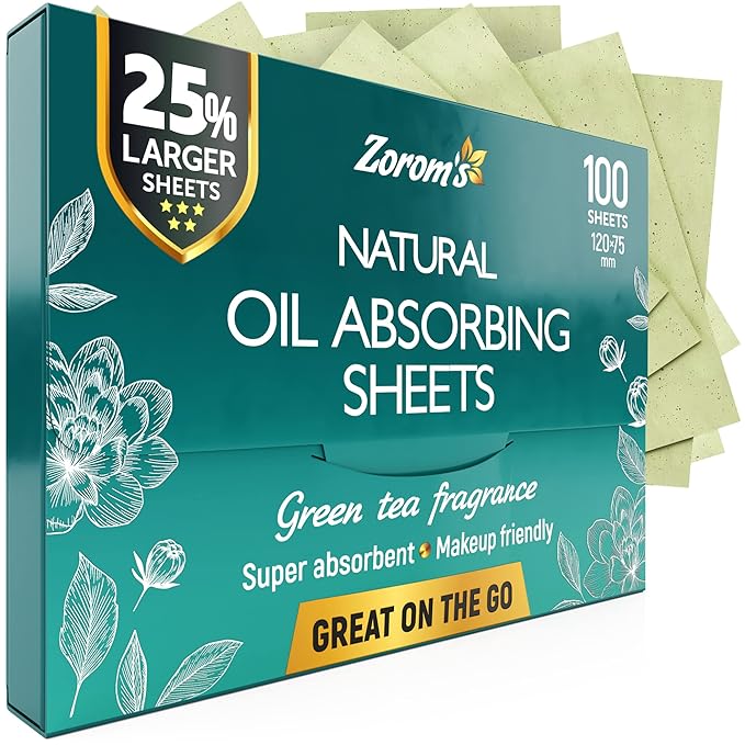 Natural Green Tea Oil Blotting Sheets for Face Face
