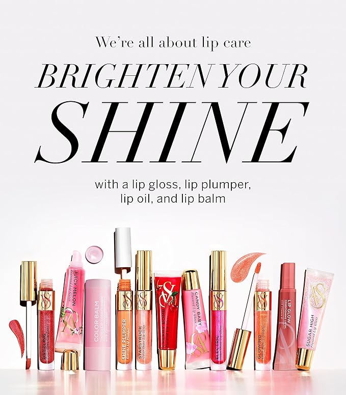 Victoria's Secret Color Shine Lip Gloss in Electric, Jojoba Oil & Vitamin E,