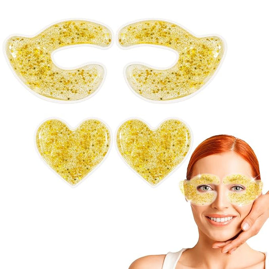 Reusable eye patches, gel eye