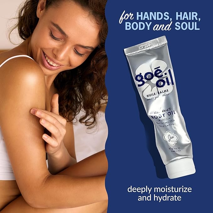 Jao Brand Goē Oil | All over Hand, Face, & Body Oil | Intensive Moisturizer & Hydrator With Natural Oil Extracts | Plant-Based, Gluten-Free | No Parabens & Sulphates | 3 oz