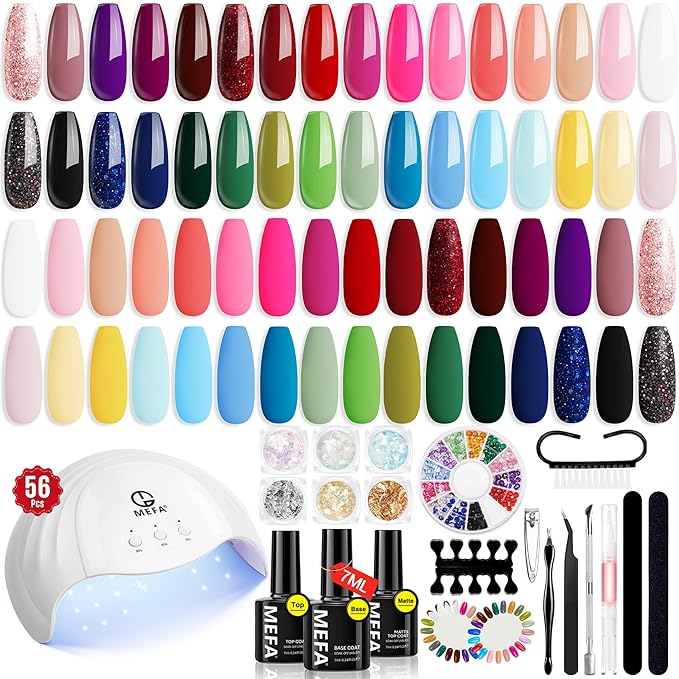 Mefa 54 pcs gel nail