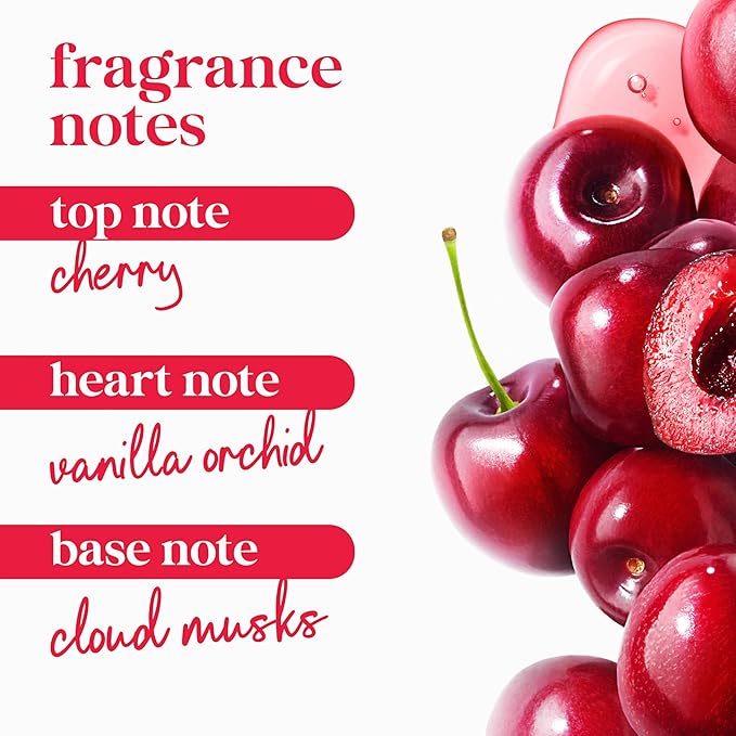 Dove Body Wash with Pump 3 Count Revitalizante Cherry & Chia Milk, for Renewed, Healthy Looking Skin,Moisturizing Gentle Skin Cleanser with 24hr Renewing MicroMoisture, 30.6 oz