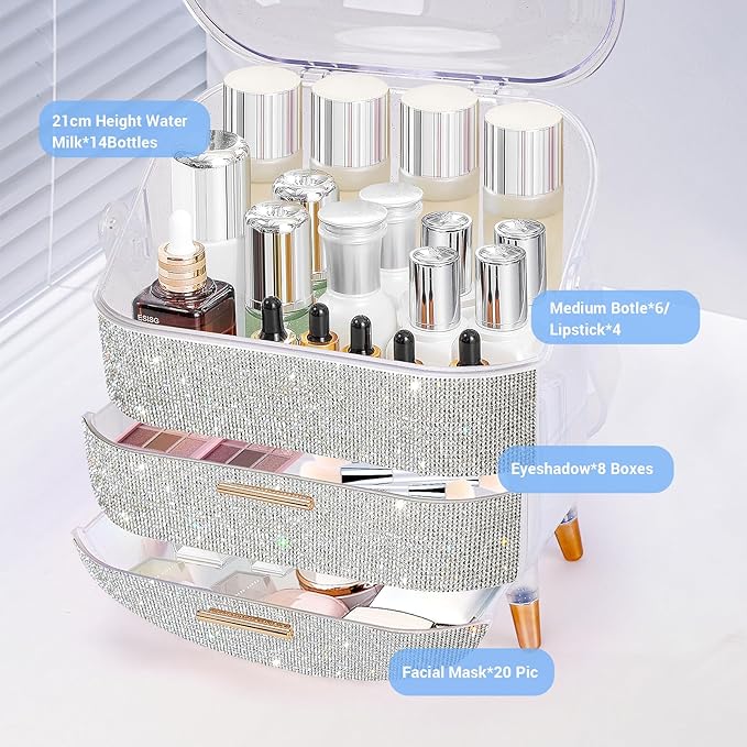 Teen girls gift makeup organizer,skincare