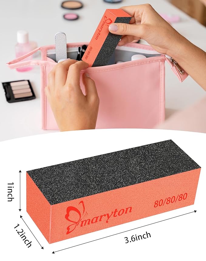 Maryton Nail Sanding Blocks, 80/80
