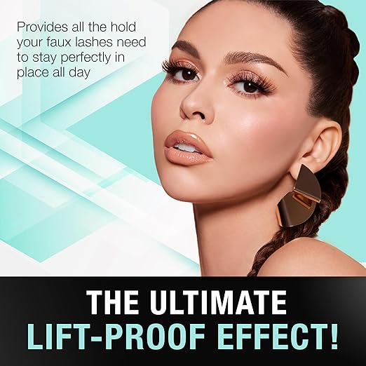 Ardell Strong Hold Lash Glue, Clear - Professional Waterproof Lash Adhesive for Strip Lashes with Precision Brush, Fast-Drying 24-Hour Lift-Proof Formula, 2-Pack