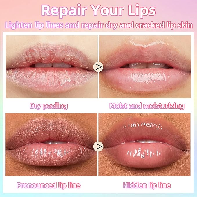 Double Colors Lip Glow Oil, Fruit Flavoured Clear Glow