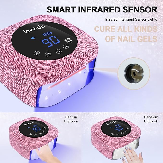 Uv nail lamp 54w, cordless