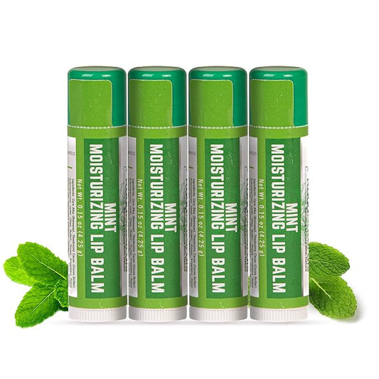 Handmade Moisturizing Mint Lip Balm - Oil,
