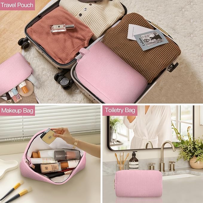 3 pieces makeup bag cosmetic