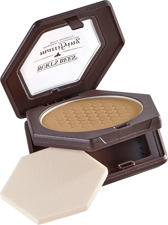 Burts Bees 100% Natural Mattifying Powder Foundation, Nutmeg of 2)