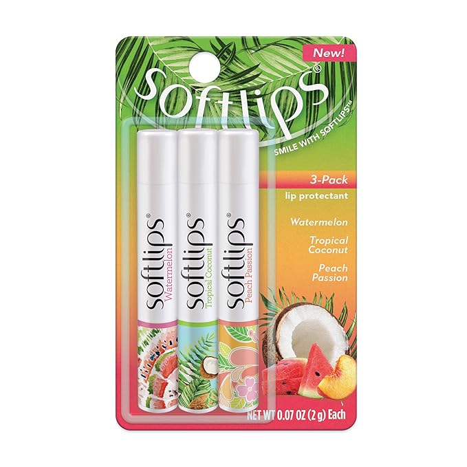 Softlips Spring Tropical Lip Balms 3-Pack
