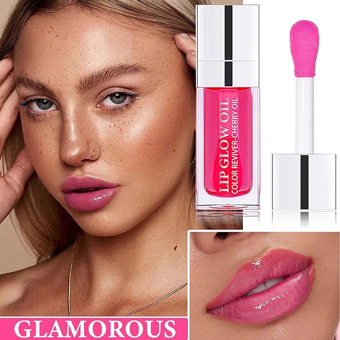 Plumping Lip Oil,Hydrating Lip Glow Oil