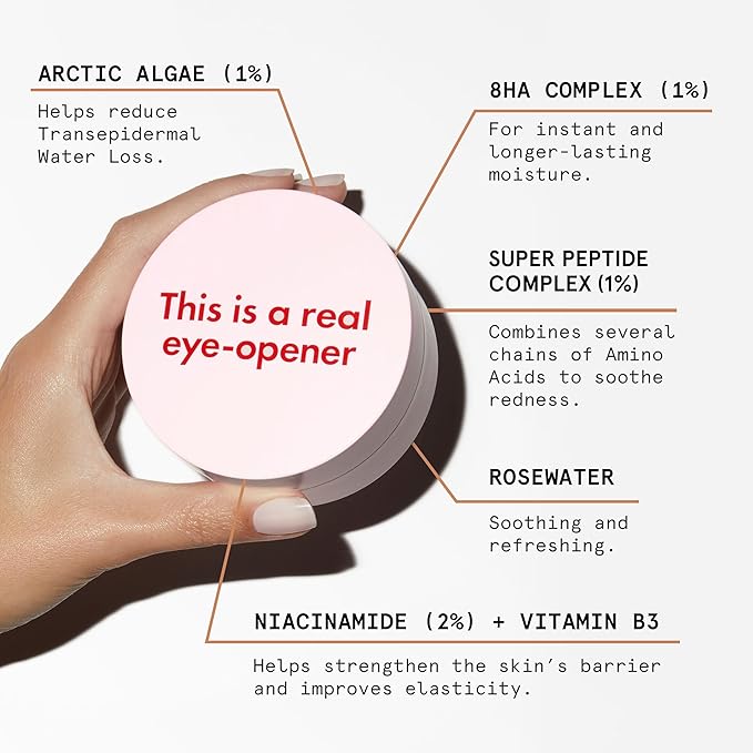 Depuffing under-eye gel pads to