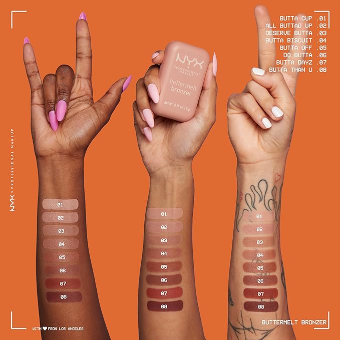 NYX PROFESSIONAL MAKEUP Matte Buttermelt Bronzer, Longwear Face Than U