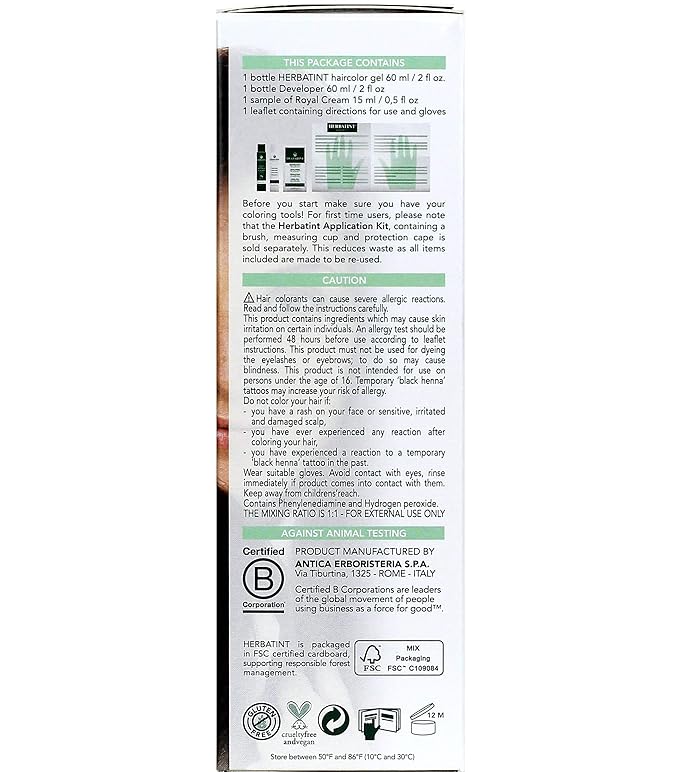 Herbatint Permanent Haircolor Gel, 5N