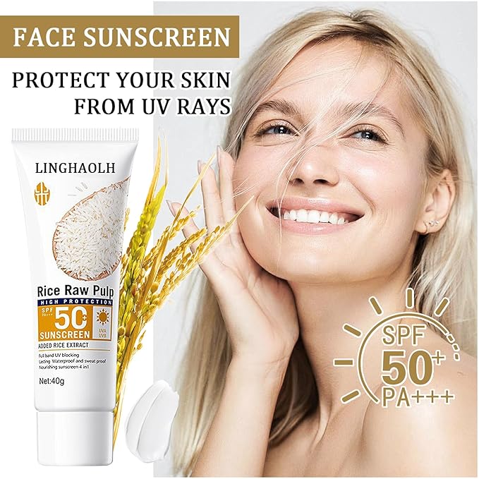 Face Body Rice Sunscreen SPF
