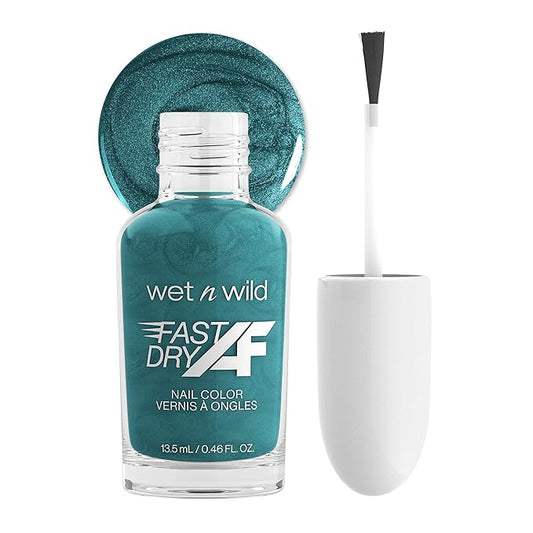 wet n wild Fast Dry AF Nail Polish, Quick 40 Second Dry Time, Long Lasting High-Shine - Mermaids Do Exist
