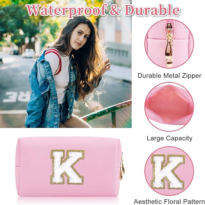 Personalized initial letter patch makeup