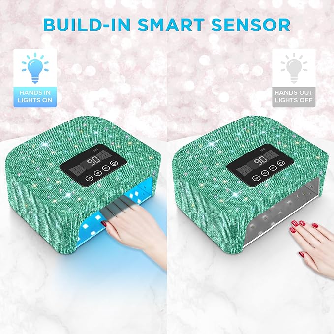 Cordless uv nail lamp, 120w