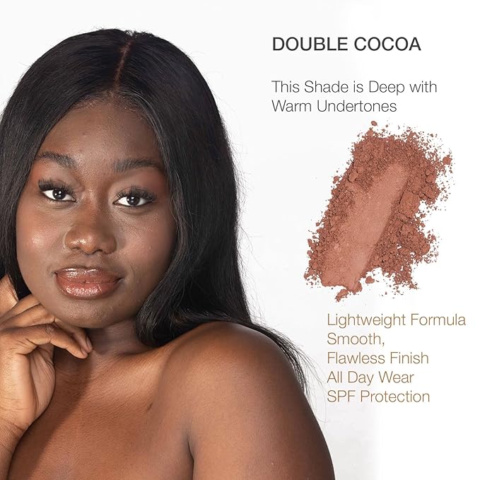 bellapierre Compact Mineral Foundation SPF 15 | Vegan Double Cocoa 35 Oz