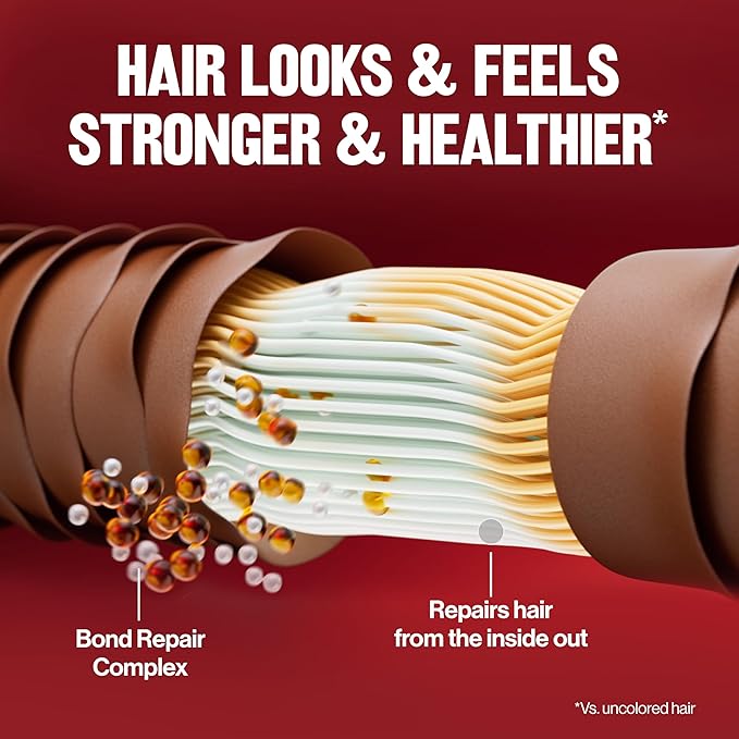 Revlon ColorSilk with Bond Repair Complex, Auburn Permanent Hair Color, 100% Gray Coverage, Ammonia Free Hair Dye, Vegan Keratin, 31 Dark Auburn (Pack of 3)