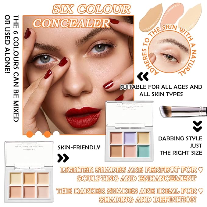 12 Colors Correcting Concealer Contour Makeup Palette, 6