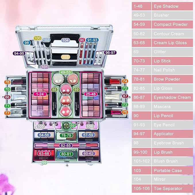 102 Colors Professional make up set, All in