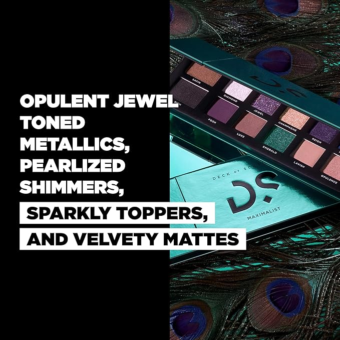Deck of Scarlet Eyeshadow Pallet - Maximalist, Long Wearing with Saturated Color, Clean & Vegan Eyeshadow