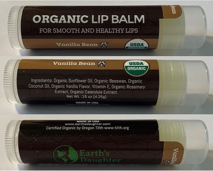 USDA Organic Lip Balm 4-Pack by