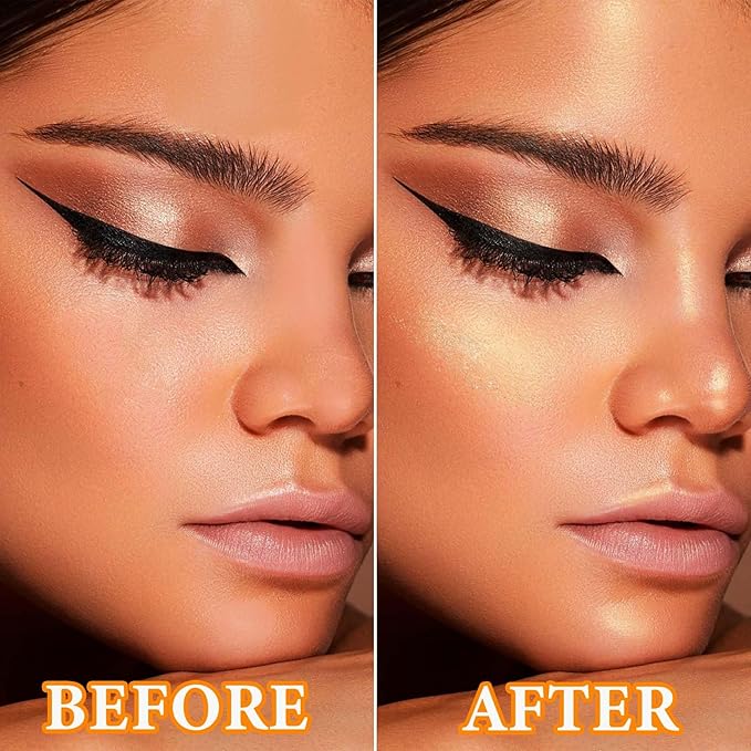 Cream Contour Sticks,Smooth Shimmer Highlighter Makeup Stick,Lightweight Multi for Women(#02)