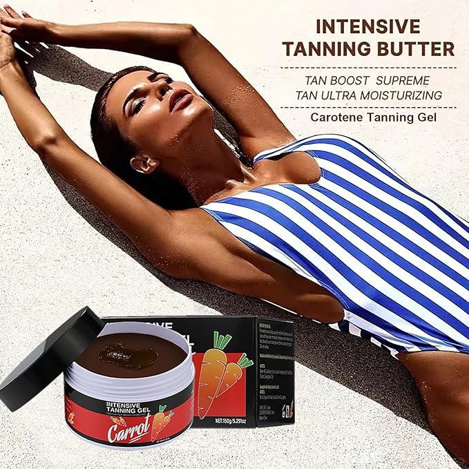 Carotene Tanning Gel, Haute Beauty Shine Brown Tanning Gel - Get a Radiant Glow with this Carrot Tanning Gel, Intensive Carotene Tanning Gel for Accelerated Outdoor Sun Tan