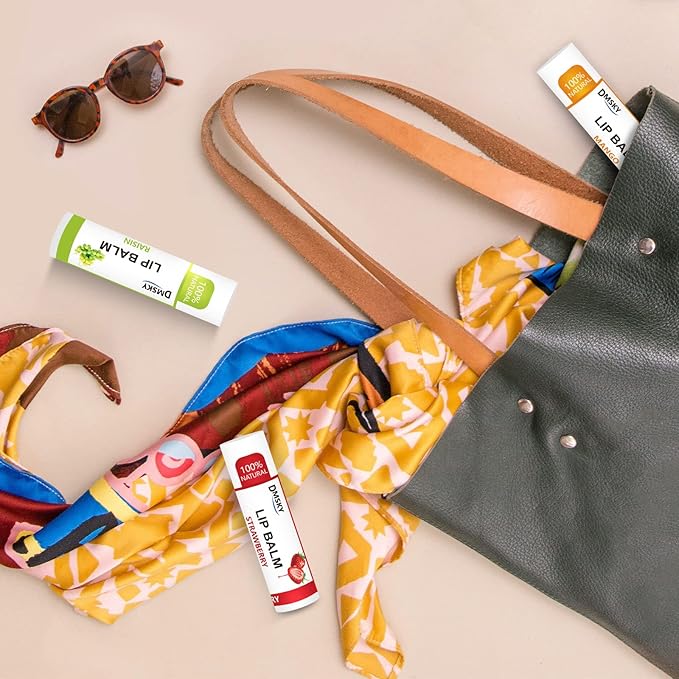 DMSKY 24 Pack Lip Balm, Natural