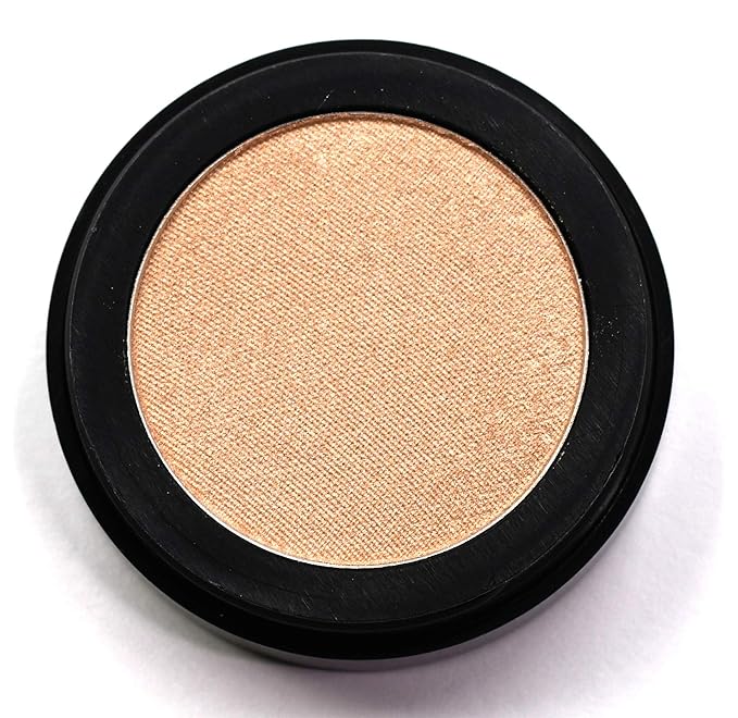 Honey Glow Gold Naked Off White Nude Shimmering Shimmer Pressed Powder Single Vegan Eyeshadow; Talc, Paraben & Cruelty Free
