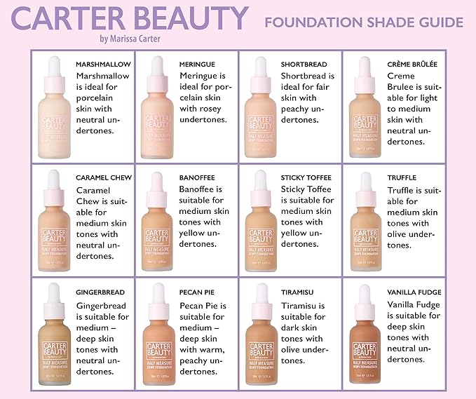 Half Measure Dewy Foundation - Vanilla Fudge by 1. Foundation 01 oz