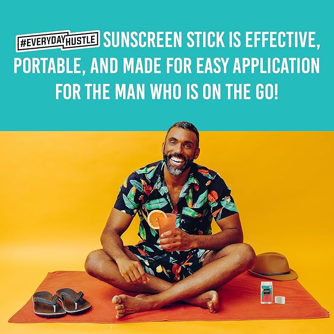 #EverydayHustle Sunscreen Stick For Men, Broad Spectrum SPF 50 Protection for Face and Body, No-Mess Application, 75g