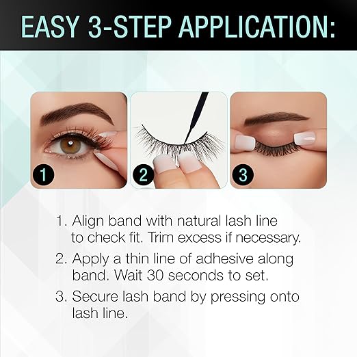 Ardell Strong Hold Lash Glue, Black - Professional Waterproof Lash Adhesive for Strip Lashes with Precision Brush, Fast-Drying 24-Hour Lift-Proof Formula, 2-Pack
