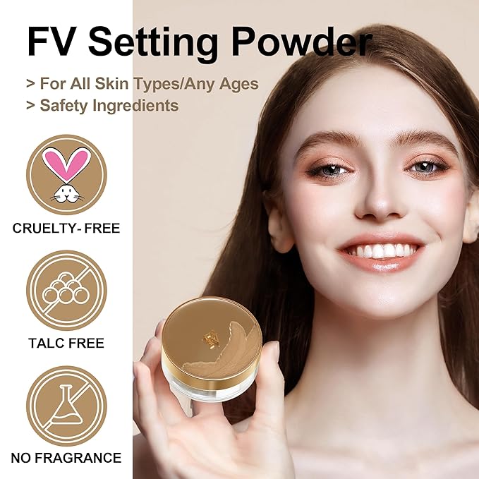 Translucent Setting Powder, FV Loose Powder for Oil 10g