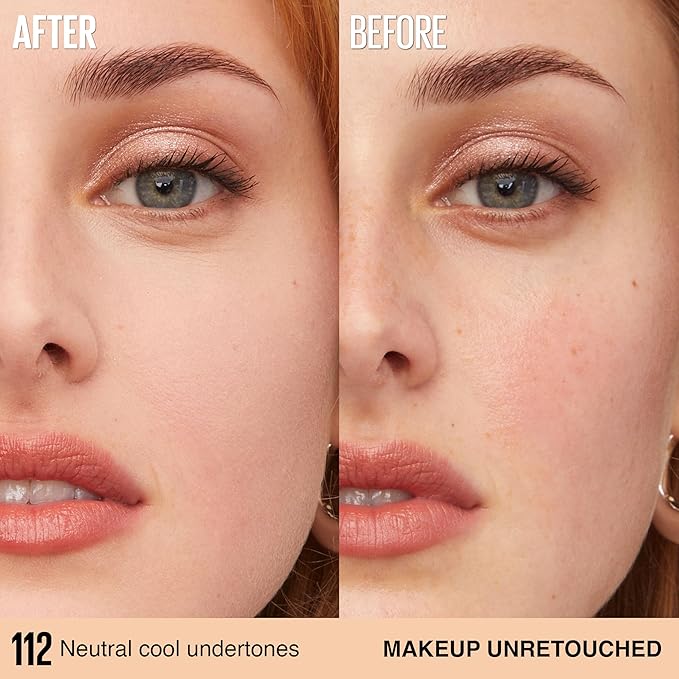 Maybelline Super Stay Lumi-Matte Foundation, Lightweight and Buildable Full Coverage Foundation Makeup For Up To 30HR Wear, 112, 1 Count