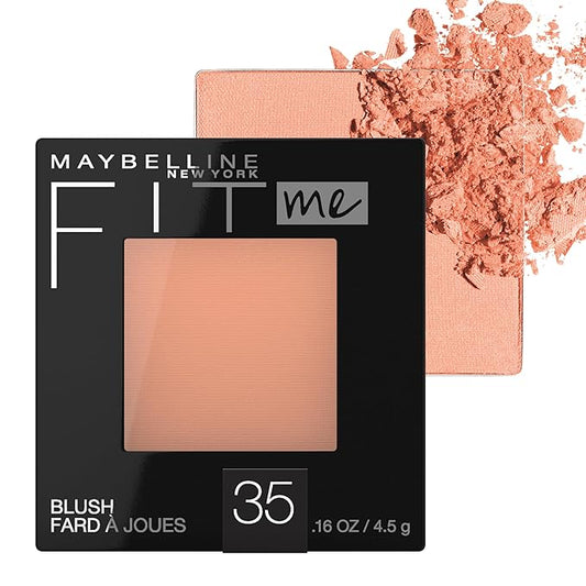 Maybelline Fit Me Blush, Lightweight, Smooth, Blendable, Long-lasting All-Day Face Enhancing Makeup Color, Coral, 1 Count