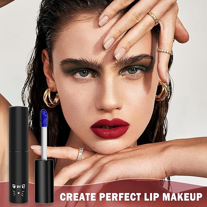 Peel Off Lip Stain Lip Tint Matte Liquid Lipstick Nude Lip Gloss Long Lasting Waterproof Lip Tint Stain Non-stick Cup Peel Off Lipstick Lip Makeup for Women Girls - 04