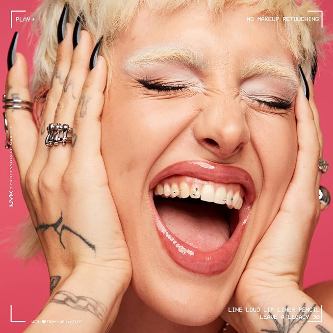 NYX PROFESSIONAL MAKEUP Line Loud Lip Liner, Longwear and Pigmented Lip Pencil with Jojoba Oil & Vitamin E - No Wine-ing