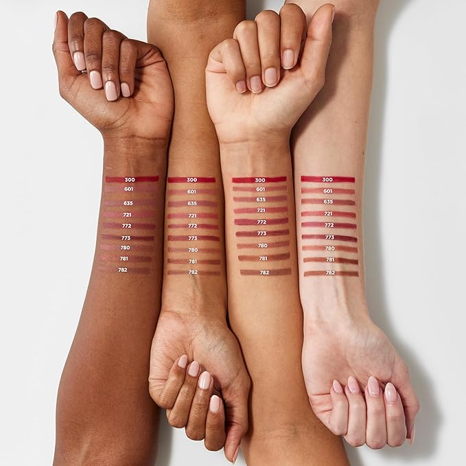 L'Oreal Paris Colour Riche Lip Liner Pencil, Creamy Lip Liner with Omega 3 and Vitamin E, 782 Toffee To Be (Warm Deep Brown), Pack of 2