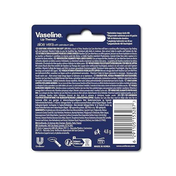 Vaseline Aloe Fresh Lip Therapy Stick- .16 oz