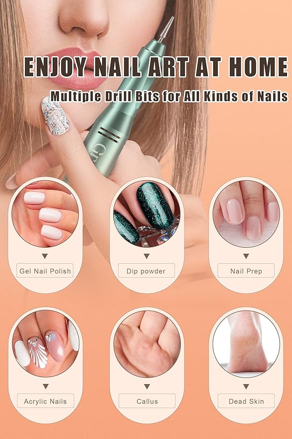 Electric nail drill professional, 45000rpm