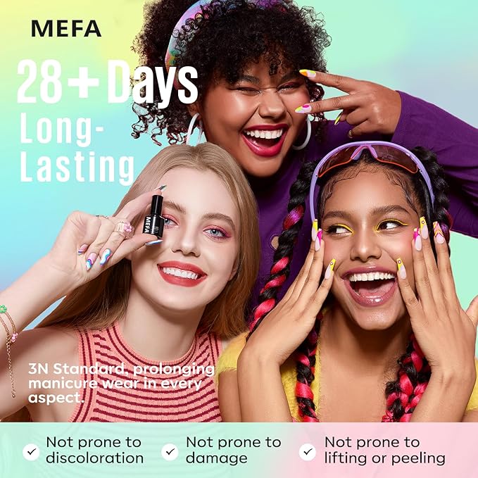 Mefa 54 pcs gel nail